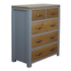 Modern 2 over 3 Chest manor Grey